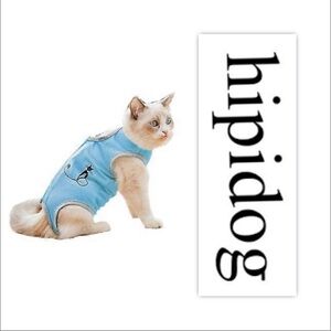 Hipidog Postoperative Cat Care, Abdominal Wound Protector Cat Recovery Suit